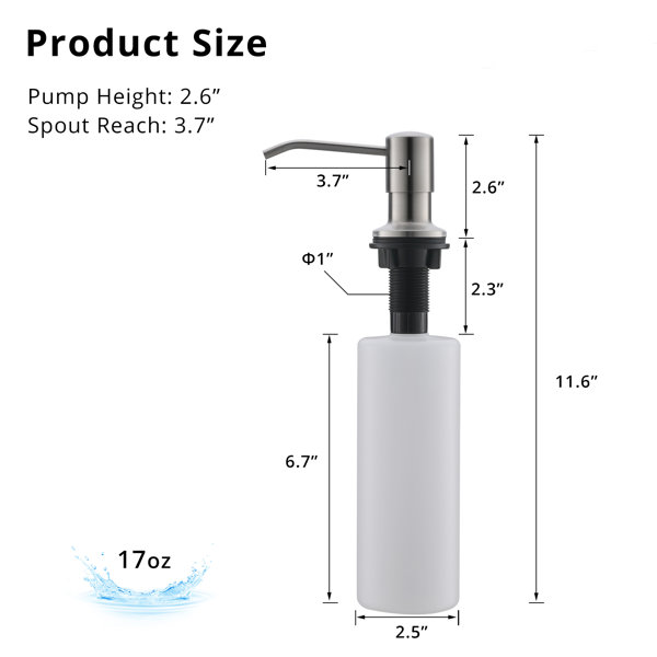 FLG Kitchen Soap Dispenser & Reviews Wayfair